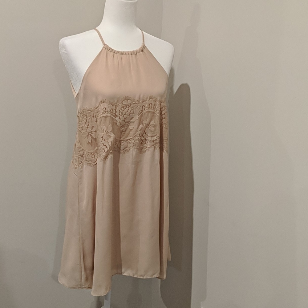 Francesca's high neck lace summer dress - Picture 2 of 4